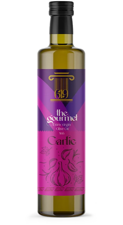 The Gourmet extra virgin olive oil with garlic