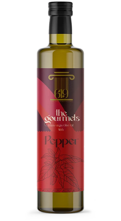 The Gourmet extra virgin olive oil with pepper